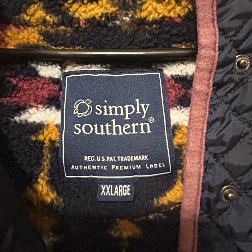 Simply Southern Sherpa pullover XXL - Picture 2 of 4